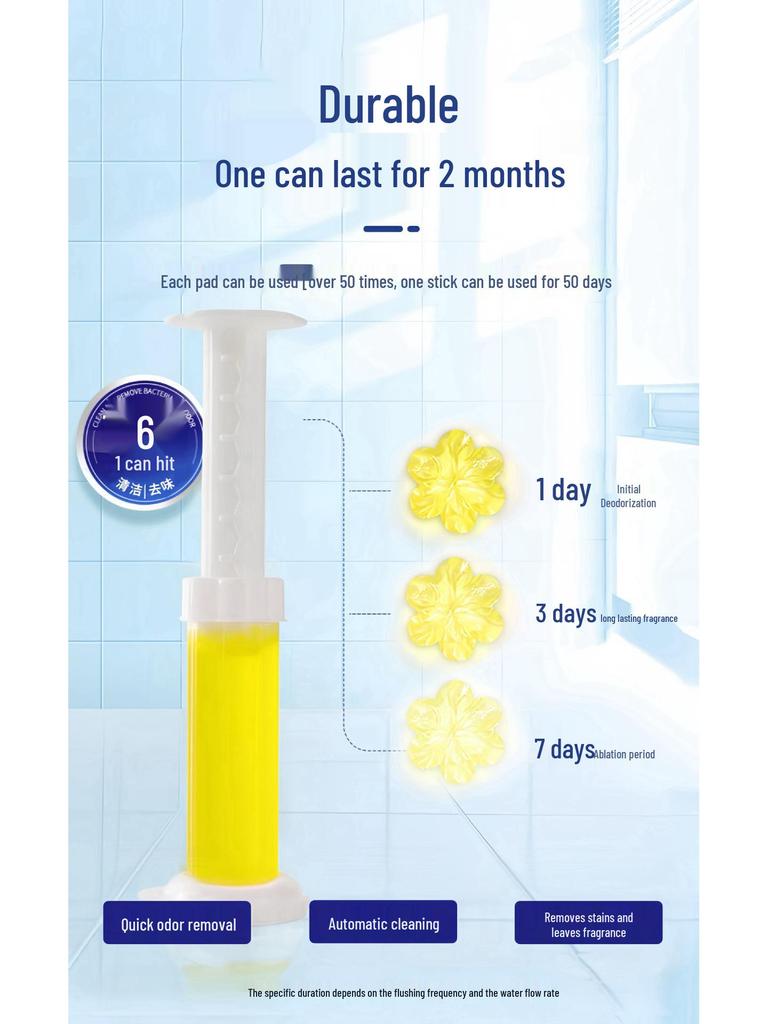 Fragrant Small Flower Gel Toilet Cleaner & Deodorizer