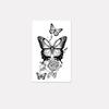Realistic Butterfly Rose Tattoo Sticker, Waterproof And Long-Lasting, Women'S Upper Arm Advanced Sense Simulation Tattoo