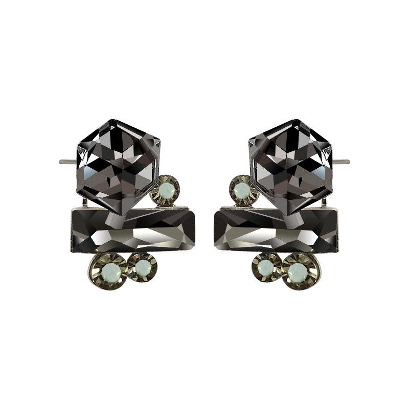 Geometric Cube Stud Earrings: Fashionable & Exquisite Sugar Cube Design for Women