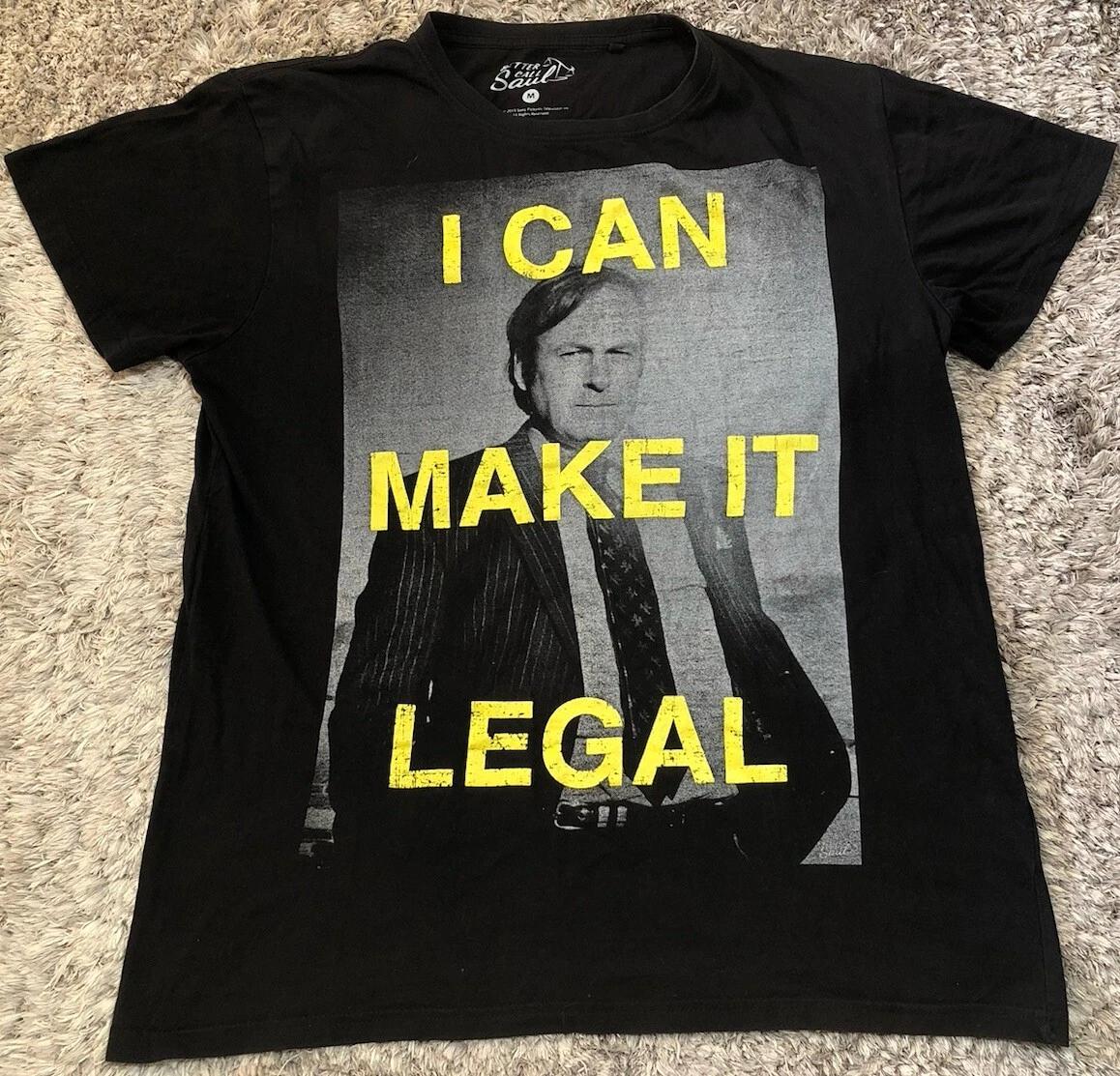 A48 Official Licensed Better Call Saul Make It Legal T Shirt Breaking Bad Mens M 3XL