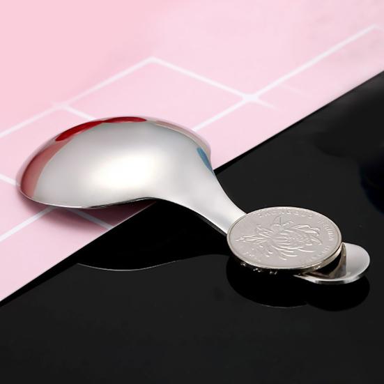 Nerezová lžíce na zmrzlinu s krátkou rukojetí, cukr, sůl, koření, naběračka