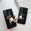Fashion Flower Letters Shockproof Case For Huawei P Smart 2021 TPU Soft Cover For Huawei Y7A 2020 Y 7A Y7 A Phone Cases 6.67"