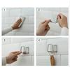 Kitchen Stainless Steel Sink Sponges Holder Self Adhesive Drain Drying Rack Kitchen Wall Hooks Accessories Storage Organizer