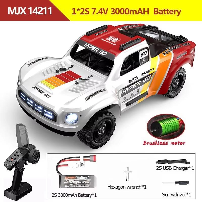 MJX Hyper Go 14207 14208 1/14 4WD RC Car 75KM/H OR 65KM/H Brushless RC Racing Car Remote Control Cars Off-Road Truck Toys