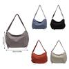 Chic Nylon Dumpling Purse for Women Shoulder Bags with Adjustable Strap Crossbody Purses for Travel and Work  Orange