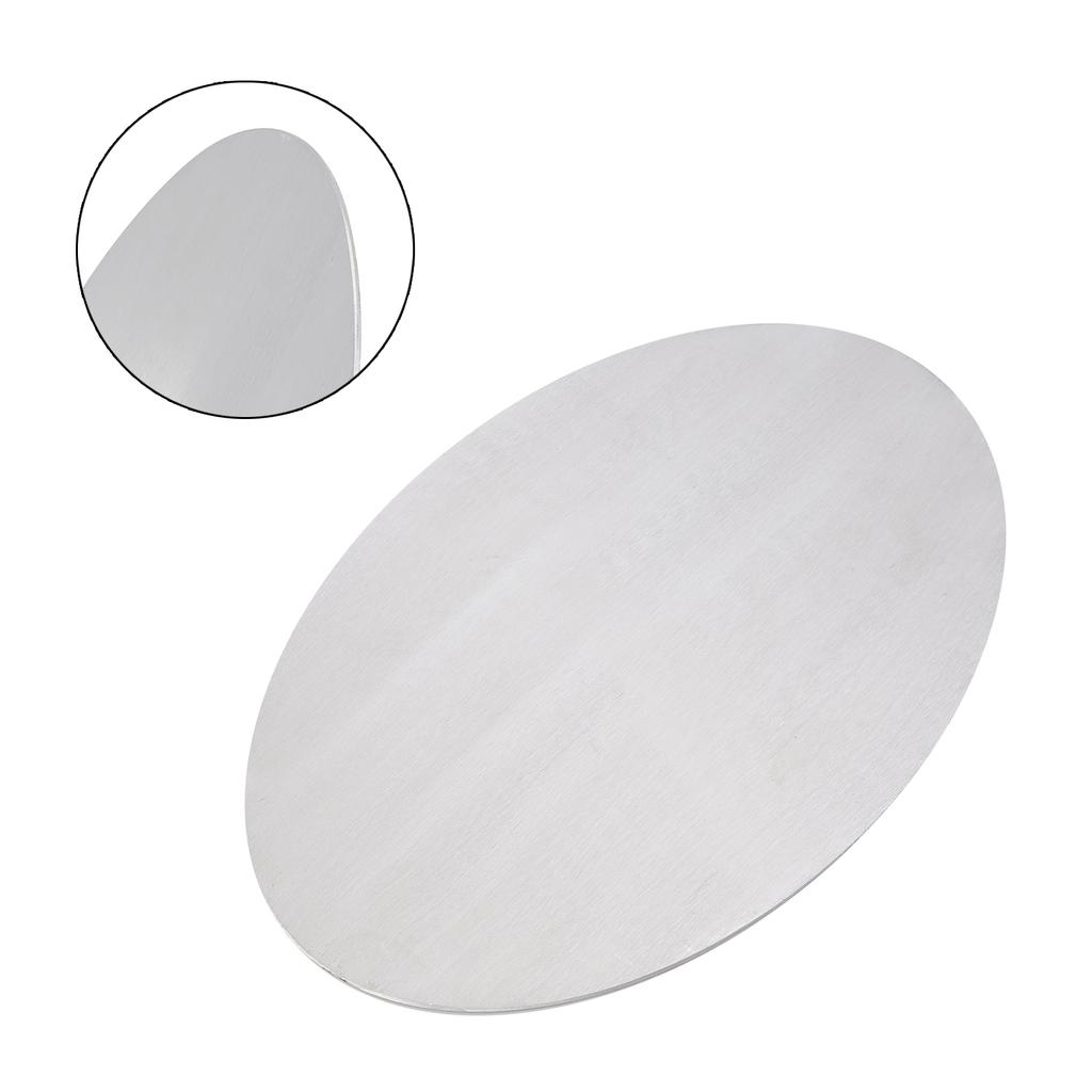 Ovales, leeres Nummernschild aus Aluminiumlegierung, DIY, universell passend für Motorräder