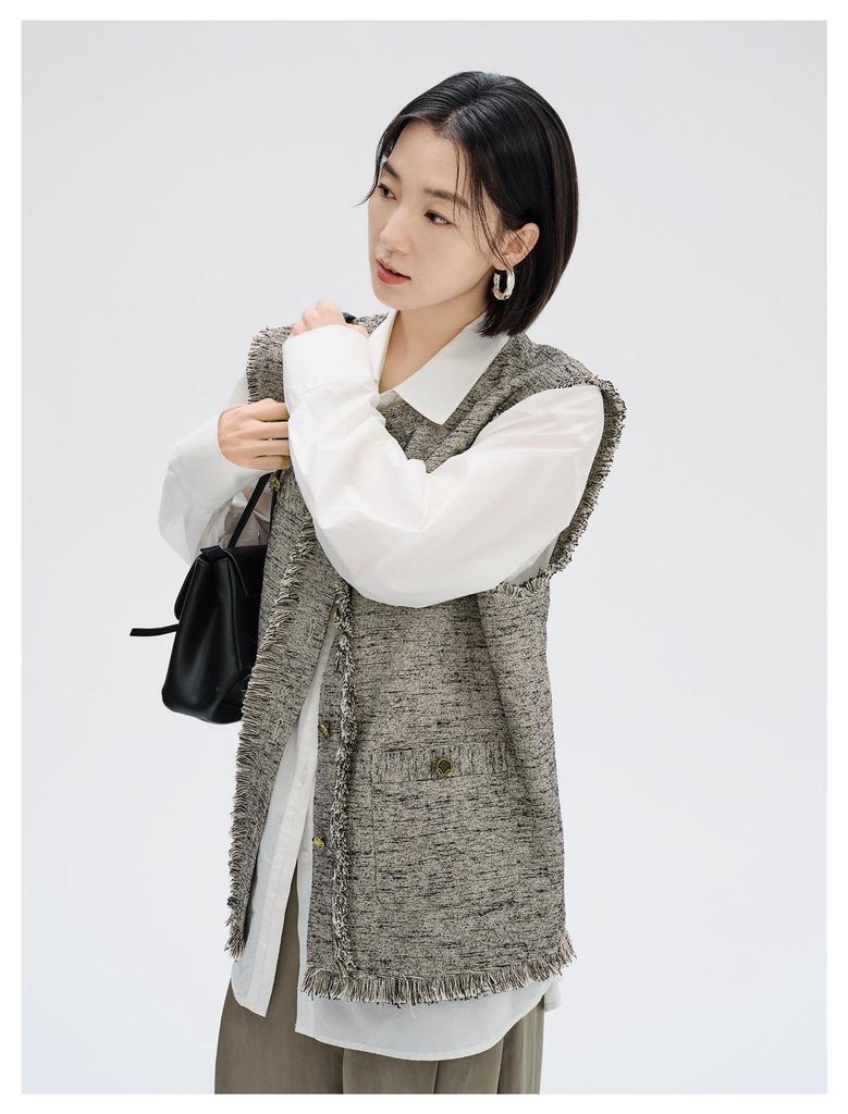 Women's Casual Loose Fit Pure Cotton Pocket Long Sleeve Shirt - 2026 Spring Collection