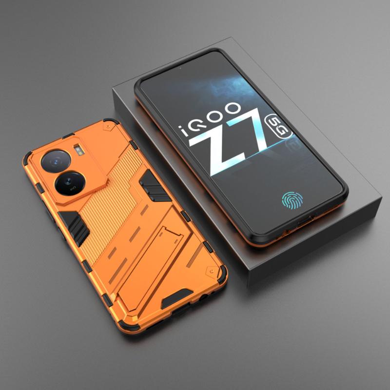 For Vivo iQOO Z7x Z7 Pro 5G Armor Shockproof Phone Case Back Cover For iQOO Z7 Magnetic Kickstand Anti-Fall Protect Coque Cases