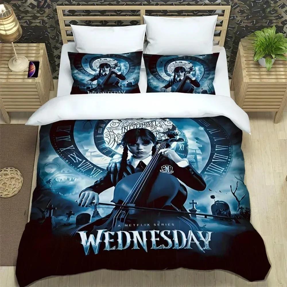 Movie Pattern Microfiber Bedding Set For Boys, Movie Pattern, Winter Duvet Cover Set, Film Anime Bed Set, Comforter Cover