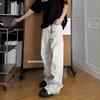 American Vintage Dirtyfit Loose Straight Wide Leg Jeans Men's Loose Vintage Made Old White Pants