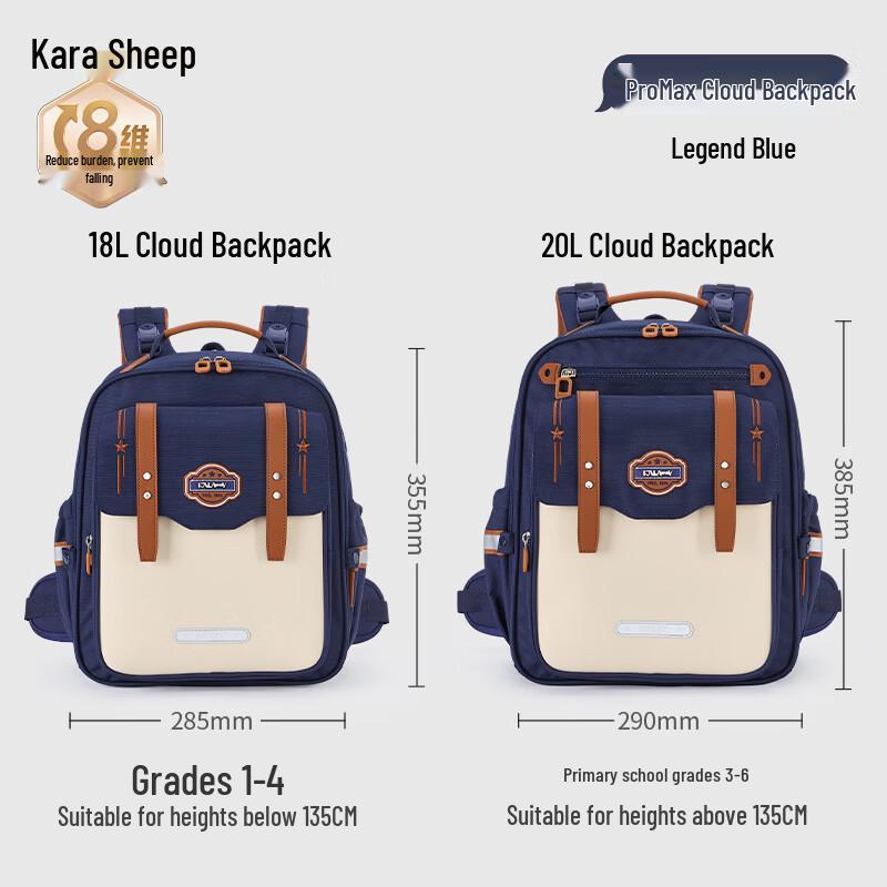 KALA·Y 8D Anti-Sagging Student Backpack