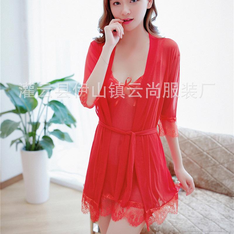 Sex underwear sexy royal sister pure desire nightgown set perspective lace sex underwear temptation set