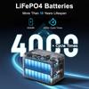 OUKITEL P1000E PLUS Přenosná napájecí stanice 1024Wh LiFePO4, Solární generátor se 4x 1800W AC výstupy, Funkce UPS 1400W, Ovládání přes aplikaci pro kempování