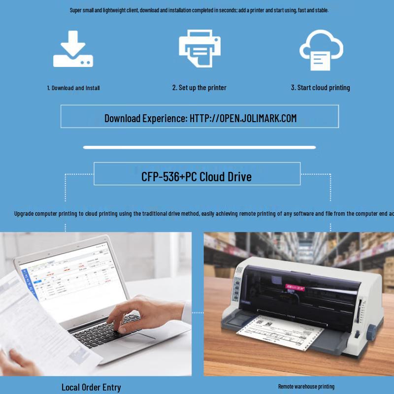 Jolimark CFP-536W Wireless Dot Matrix Printer CN Plug (adapter Included)