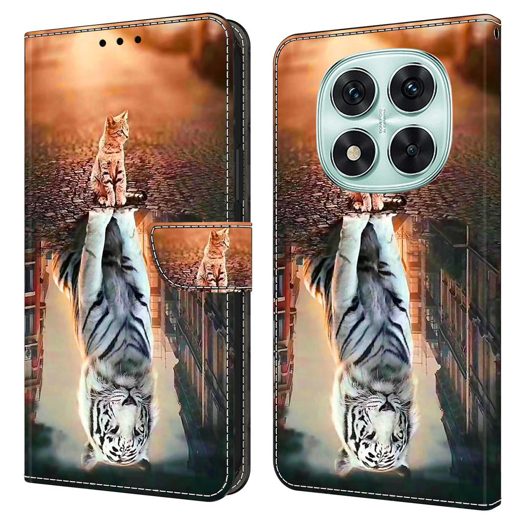 For Xiaomi Redmi Note 14 Pro 5G Case Magnetic Clasp 3D Pattern Leather Wallet Phone Cover