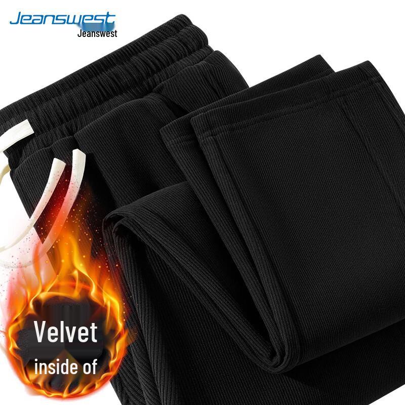 

JEANSWEST Men s Fleece-Lined Corduroy Straight-Leg Pants 4XL