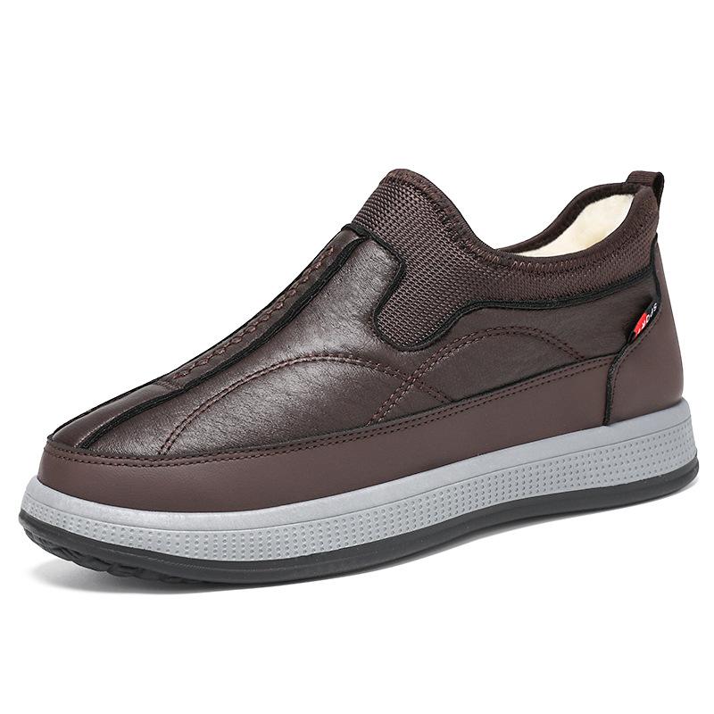 Cotton Shoes Winter New Outdoor Casual Comfortable Men's Shoes Keep Warm One Pedal Piled Thickened Dad Shoes