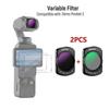 Variable Filter for DJI Osmo Pocket 3 Magnetic 1-5 6-9 Limited Stops Adjustable ND Filter Waterproof/Scratch-Proof