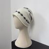 ins hat women's new women's autumn and winter wool knitted hat versatile thermal ear protector stack hat