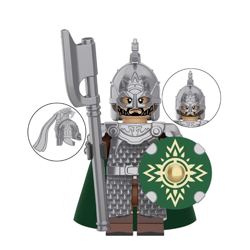 Kt1046 Blocs de construction Jouet Garde Chevalier Lo-han Ancien Matériau Plastique