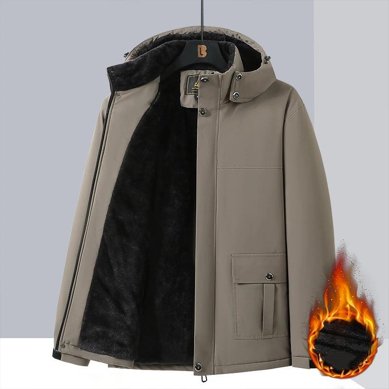 10XL 9XL Cappotti Parka Invernali da Uomo Pile Impermeabile Caldo Taglie Forti 6XL 7XL 8XL Oversize Ispessito Giubbotti con Cappuccio Ampio Antivento