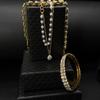 3-Piece  Bracelet Set Heart-Shaped Bracelet Premium Gold-Plated Bracelet Halloween Gift Jewellery Birthday Present