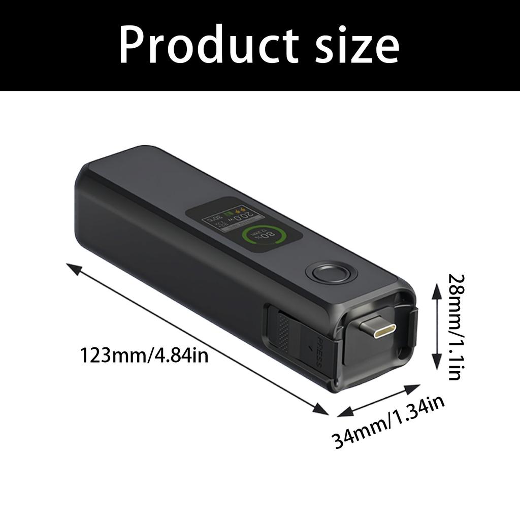 LED Equipped Battery Extension Grip for Pocket 3 Supporting 22.5W Quick Charging And Tripod Mount Compatibility3
