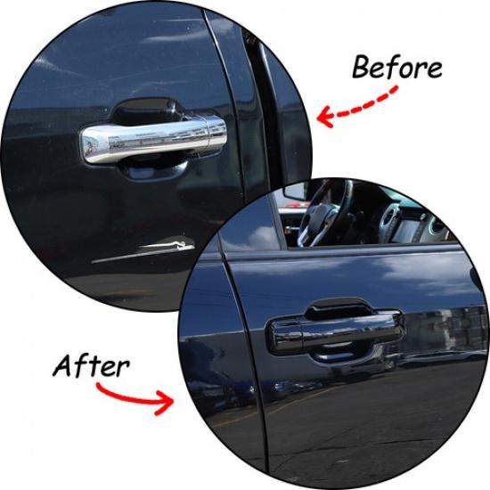 Gloss Piano Black Car Door Handle Trim Cover Set Fits Tundra Sequoia 2007-21