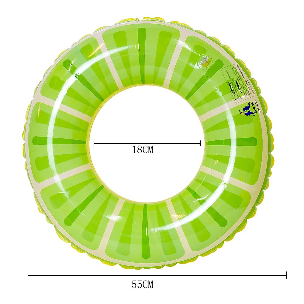 Fruit pattern Swimming ring Inflatable round Summer beach Swimming pool Party swimming Children's swimming ring 60-70-80