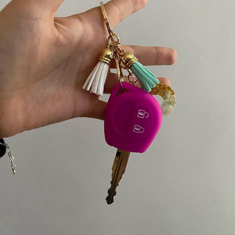 2 Button Silicone Key Case Remote FOB Protector Holder For Suzuki Baleno SX4 Grand Vitara Jimny Liana Ignis Esteem