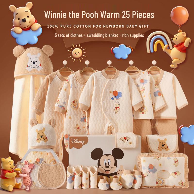 Disney Baby Набор одежды для новорожденных из чистого хлопка - Подарочный набор на весну, осень, зиму - Высококачественная подарочная коробка для новорожденных. 59 cm