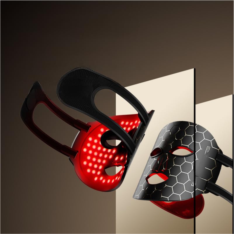 Derlights LED Facial Mask, Red Light Mask with 7 Colors of LED Light, Skin Care, Face Care, Timer Function, Women's Skin Treatment Mask, Near-Infrared