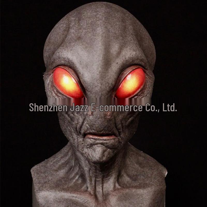Realistic Latex Halloween Mask: Young Man with Wig