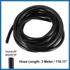 Front Windshield Wiper Nozzles Kit for Chrysler Town Country with Gaskets 3 Meter Fluid Hose - Pack of 6 Black Item Replacement
