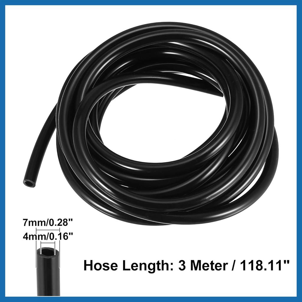 Front Windshield Wiper Nozzles Kit for Chrysler Town Country with Gaskets 3 Meter Fluid Hose - Pack of 6 Black Item Replacement