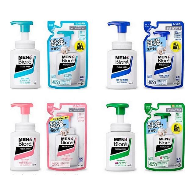 Kao - Men s Biore Foam Facial Wash Moist - 130ml Refill