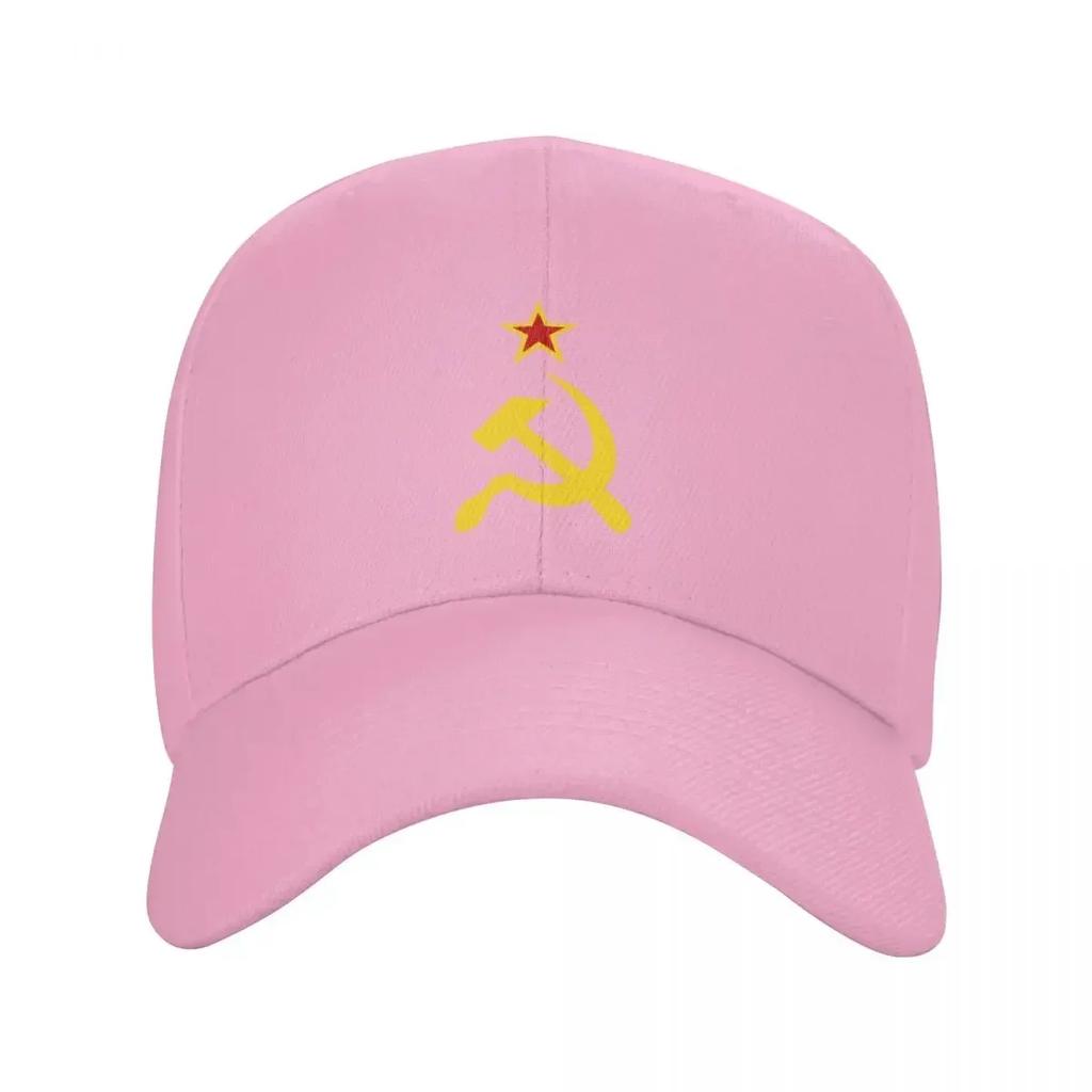 Russian Soviet Flag Baseball Cap for WomenUnisex Breathable CCCP USSR Hammer And Sickle Dad Hat Performance Snapback Summer Hats