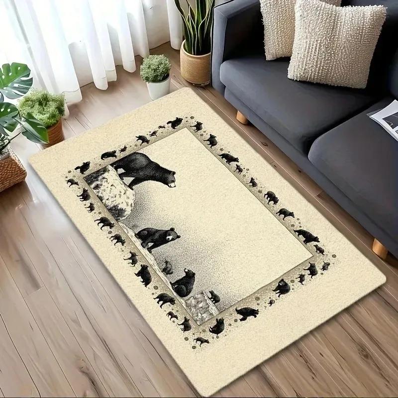 1PC Dog Pattern Kitchen Rugs Non-Slip Home Door Mats Pop Design Bathroom Rug Bath Mat Carpet for Home Sink Laundry Decor