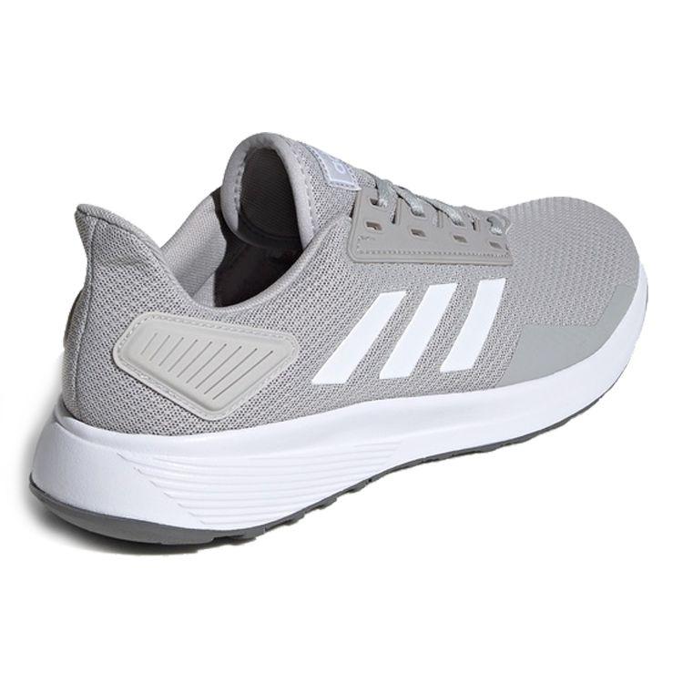 Adidas Duramo 9 Classic Cushioning Non-Slip Breathable Low-Top Marathon Running Shoes Men Sneakers Gray White EE7923