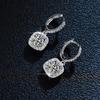 D Color Moissanite Women'S Earrings 925 Sterling Silver Plated Platinum Jewelry