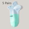 5 Pairs Pairs Women's Socks Summer Thin Sports Non-slip with Sweat Absorbent Anti-odor Summer Women's Boat Socks