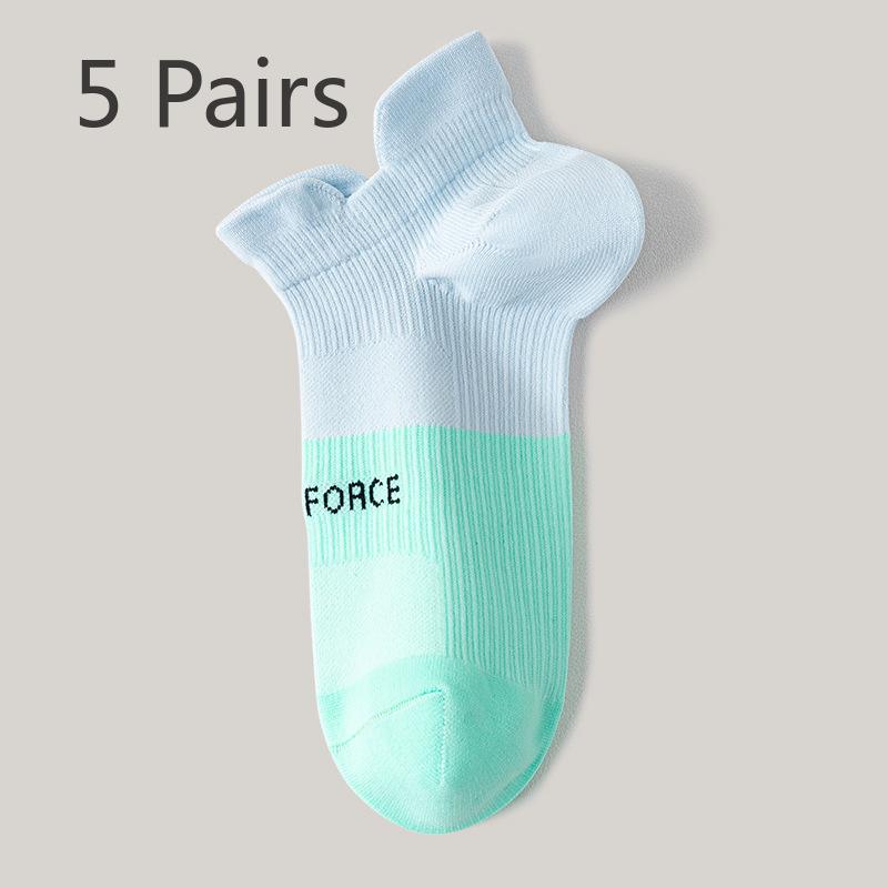 5 Pairs Pairs Women's Socks Summer Thin Sports Non-slip with Sweat Absorbent Anti-odor Summer Women's Boat Socks