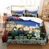 K ON Light Music Club Bedding Set 3PCS Anime Girl Band Guitar Drum Keyboard Character Print Duvet Cover All Sizes Customizable