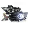 Pair Car Front Lower Bumper Fog Light Grilles Cover Headlights Fog Lamp Set With Wiring Harness For Ford Mondeo Fusion