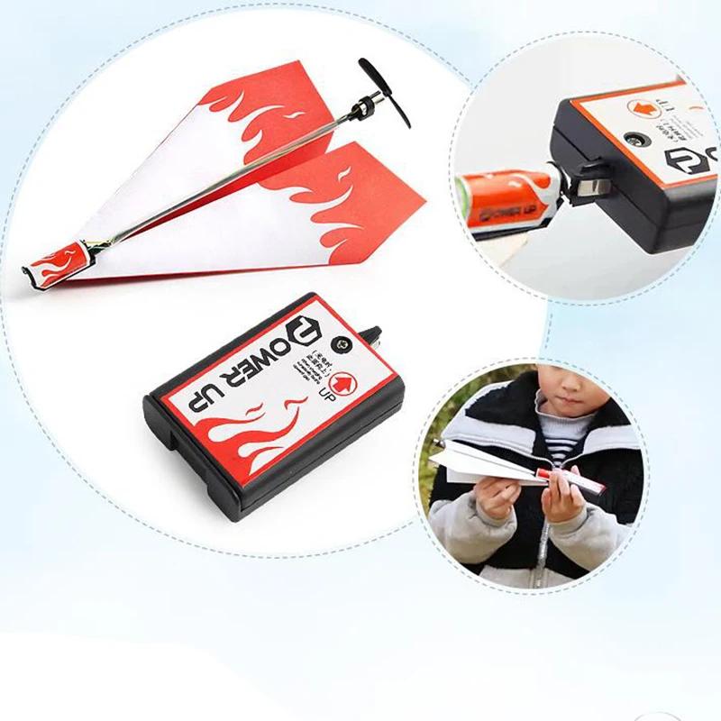 Airplane Rc Folding Paper Model DIY Motor Power Rc Plane Kids Toy Airplane Model