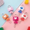 Colorful Heart-shaped Lock Anti-theft Rubber Sleeve Padlock Travel Luggage Suitcase Zipper Lock Portable Drawer Diary Lock