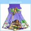 Adorable Kids Moana Deluxe Costume Hawaiian Princess Dress Cosplay Skirt For Girls