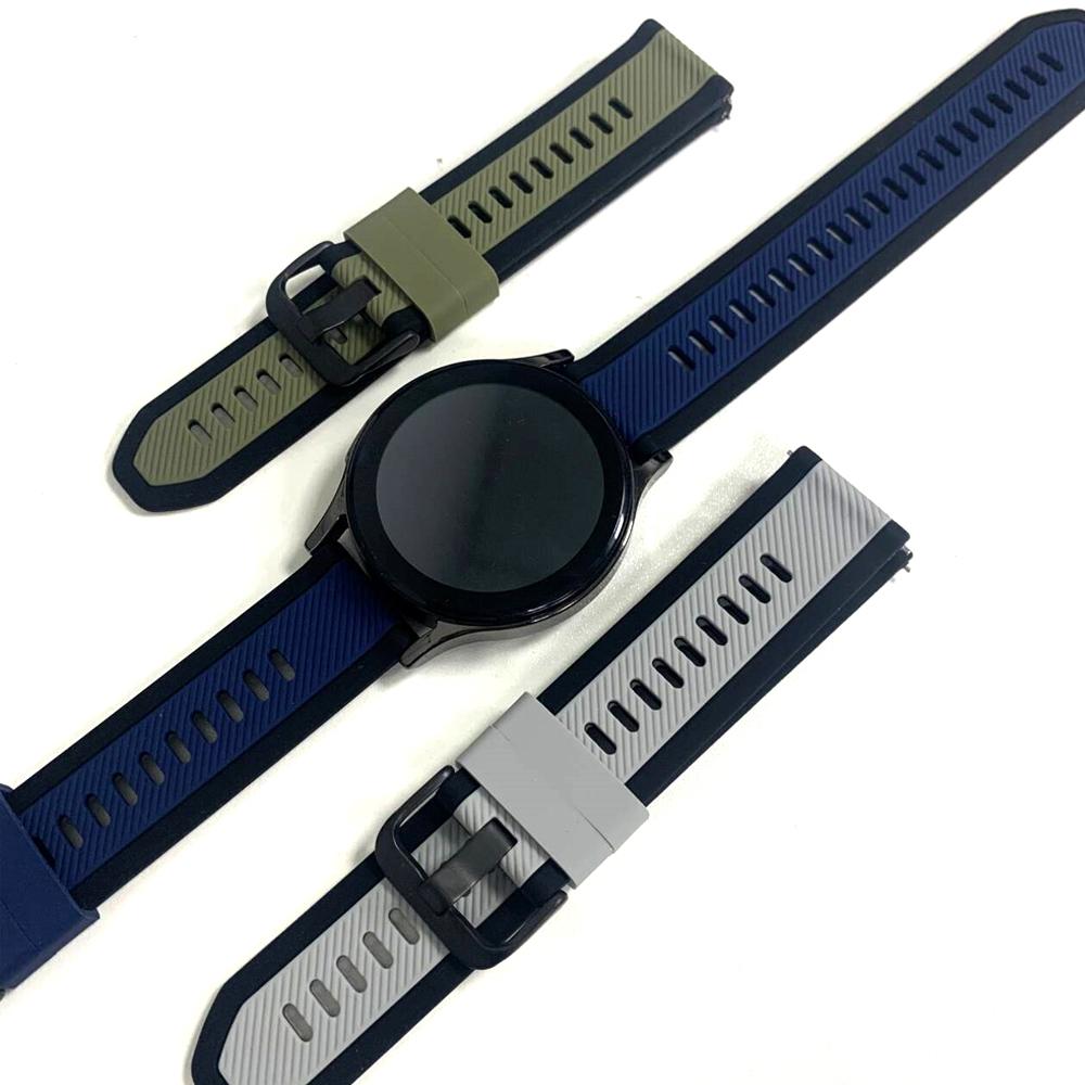Silicone Strap 22mm For Huami Amazfit BALANCE 2/BIP 6 5/GTR 4 3Pro 2 2e/Cheetah Pro Soft Band For Xiaomi Watch S4 Sport Bracelet