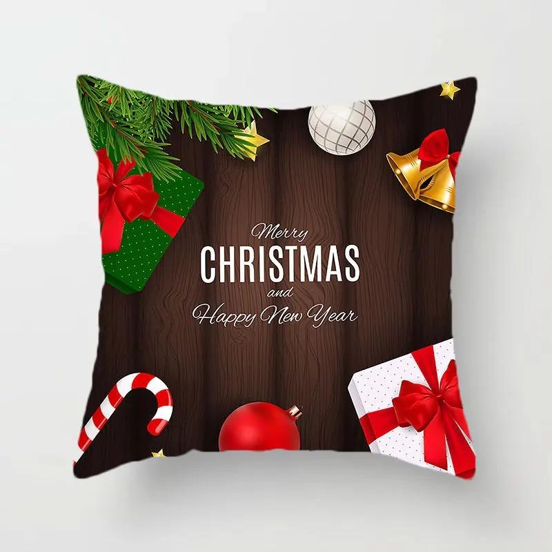 Christmas Themed Pillowcases Car Accessories Office Santa Claus Living Room Sofa Home Pillowcases