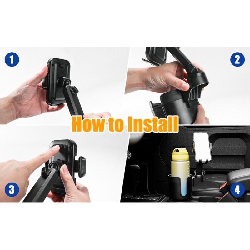 Multifunctional Car Cup Holder Expander Mount Stand Cell Phone Support Bracket Auto Drink Bottle Bracket Car Accessories